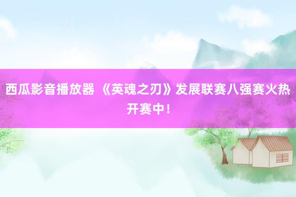 西瓜影音播放器 《英魂之刃》发展联赛八强赛火热开赛中！